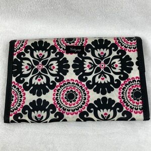 Thirty-One Fold and Go Tri-Fold Geo Print Pouch 9” x 6”